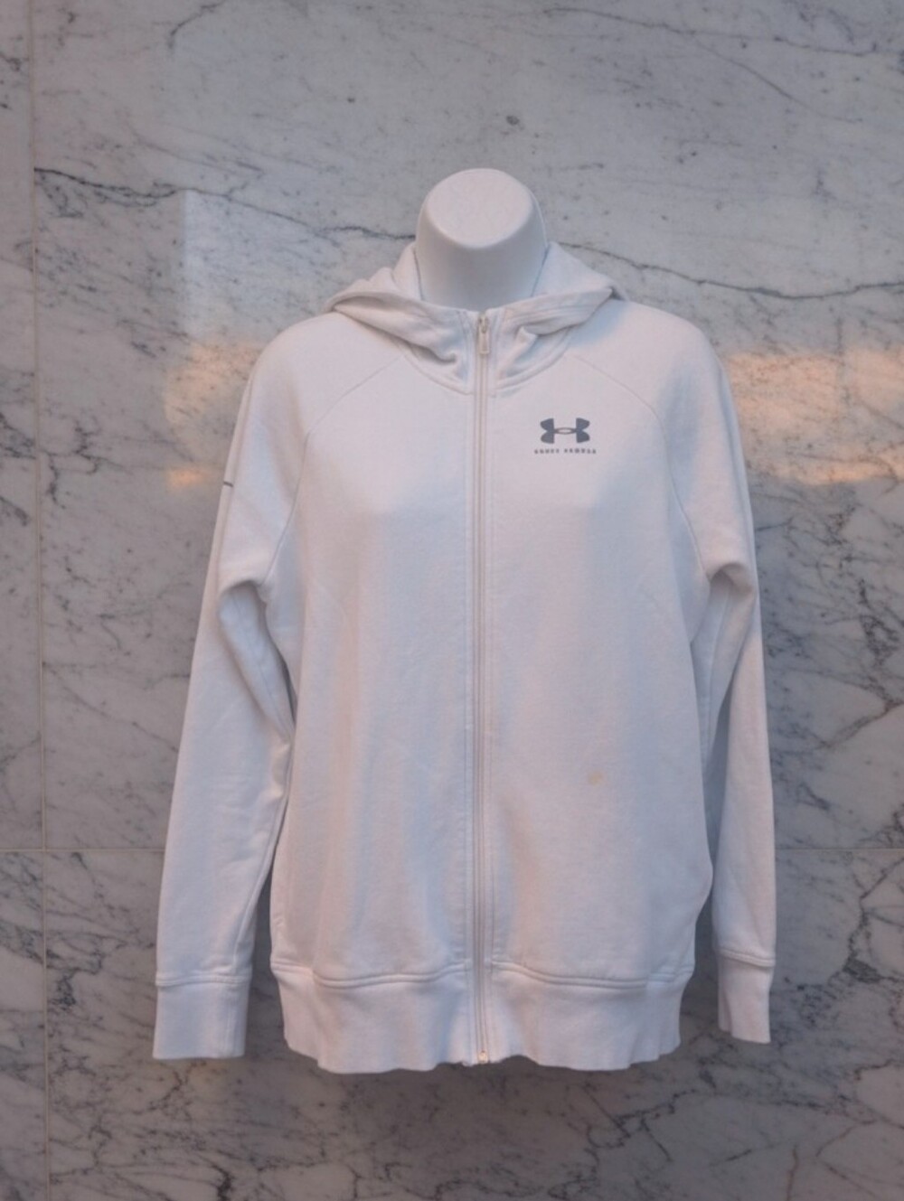 Under Armour Women’s White Full-Zip Hoodie Jacket